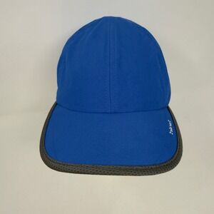 HIND Athletic Running Cap Blue Mesh Vent Sun Hat Sports Adjustable Strap‎ Back